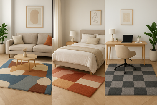 Custom Tufted Rugs for Different Spaces: Living Room, Bedroom, Office, and Beyond