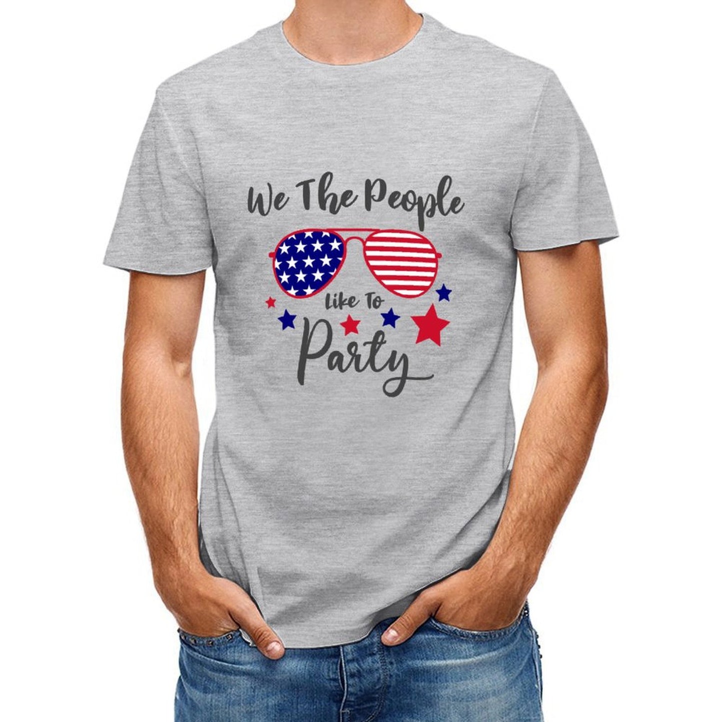 T-shirts graphiques patriotiques unisexes personnalisés pour adultes pour le 4 juillet T-shirts personnalisés avec drapeau américain des États-Unis
