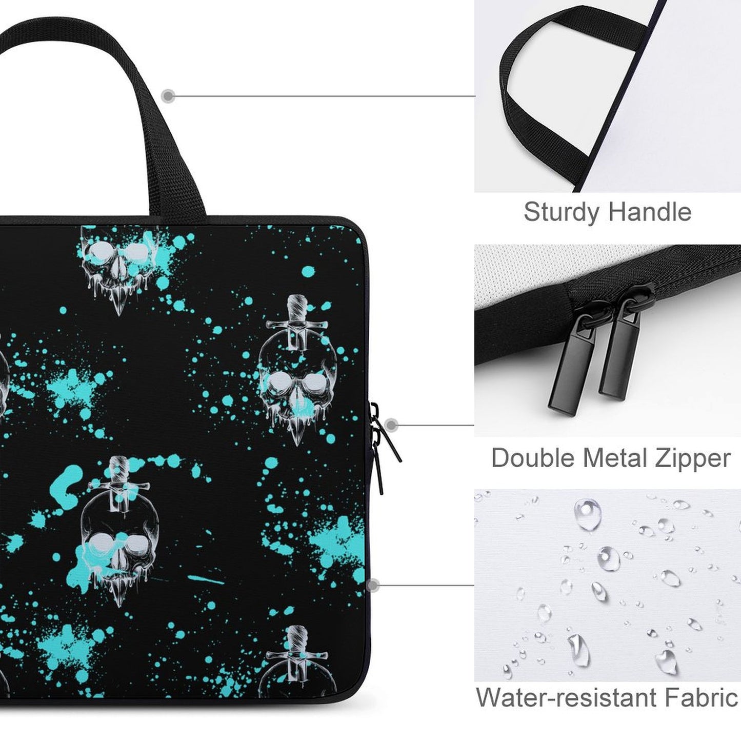 Housse pour ordinateur portable, sac pour ordinateur portable, housse pour ordinateur portable, étui résistant à l'eau, étui de transport pour ordinateur portable