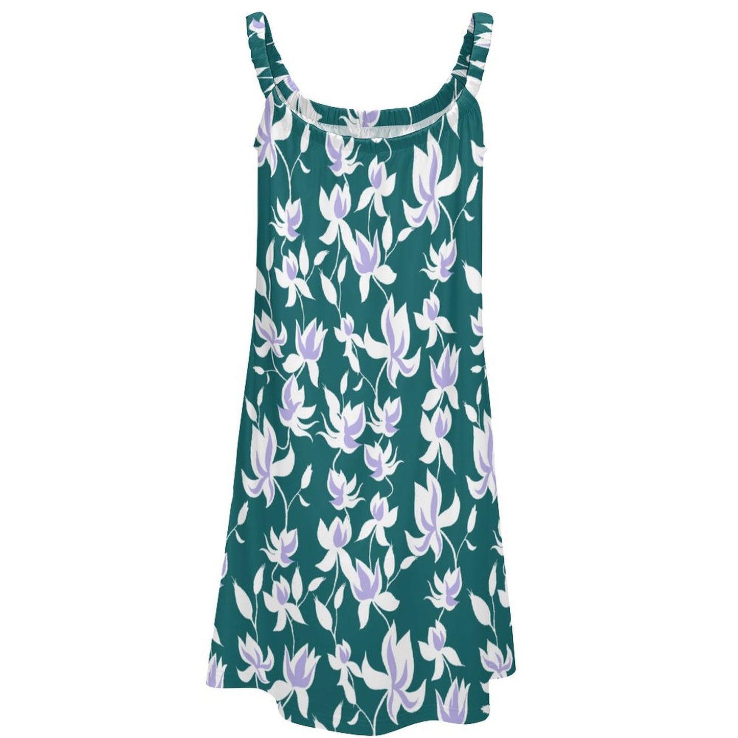 Robe d'été décontractée sans manches pour femme, longueur genou, style swing, simple et ample
