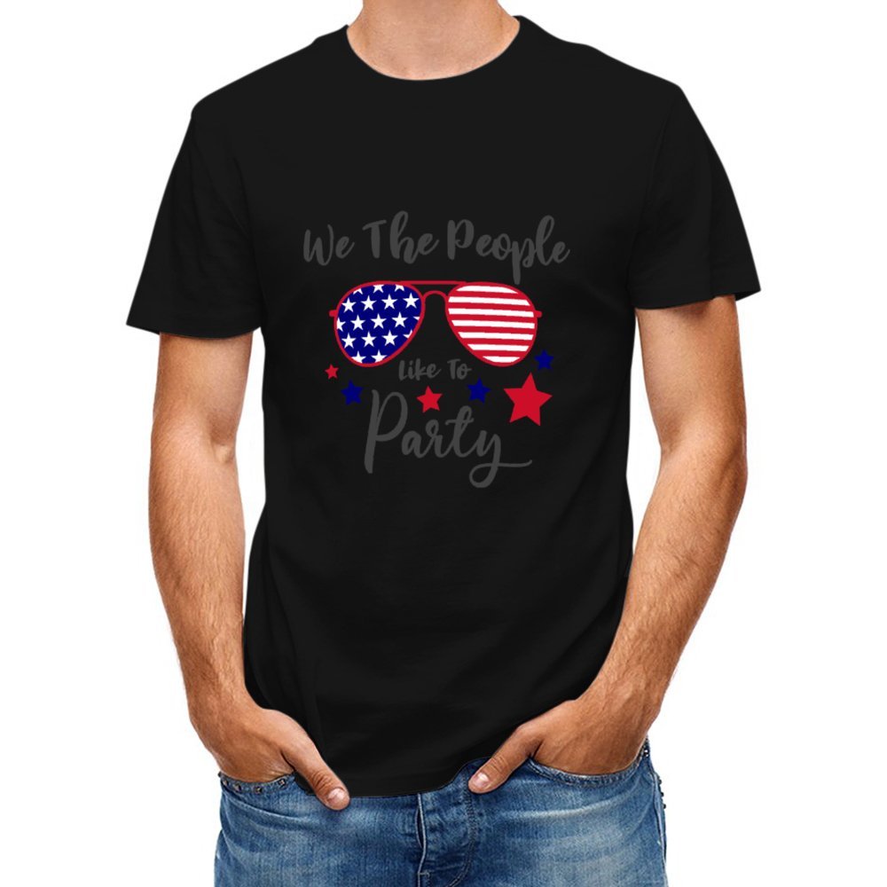 T-shirts graphiques patriotiques unisexes personnalisés pour adultes pour le 4 juillet T-shirts personnalisés avec drapeau américain des États-Unis