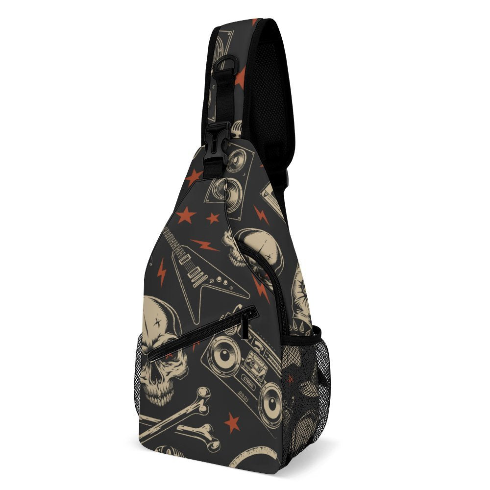 Sac à bandoulière personnalisé, imprimé intégral, antivol, léger, pour voyage et randonnée