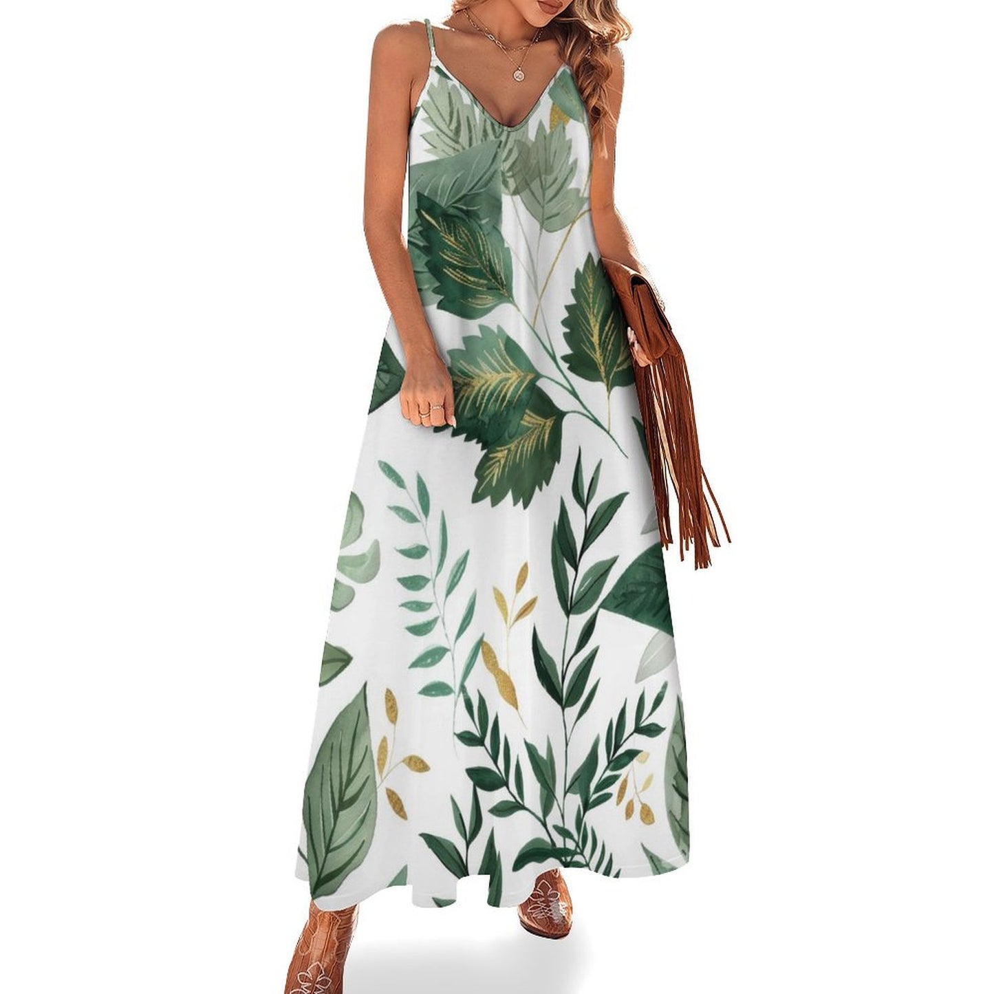 Robe d'été ample et décontractée pour femme, sans manches, fendue, longue, pour la plage, les voyages, les vacances, tenues d'été 2024