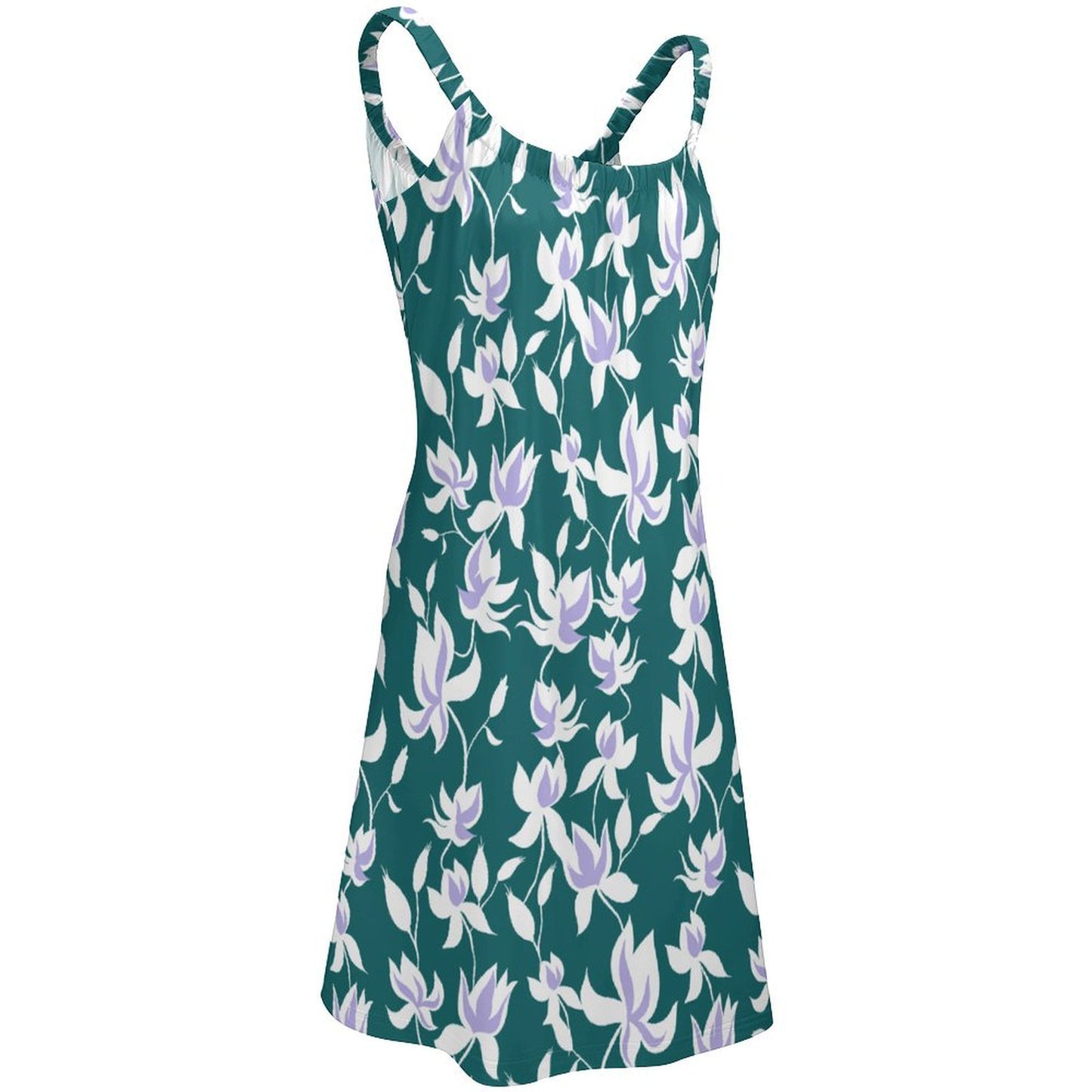 Robe d'été décontractée sans manches pour femme, longueur genou, style swing, simple et ample