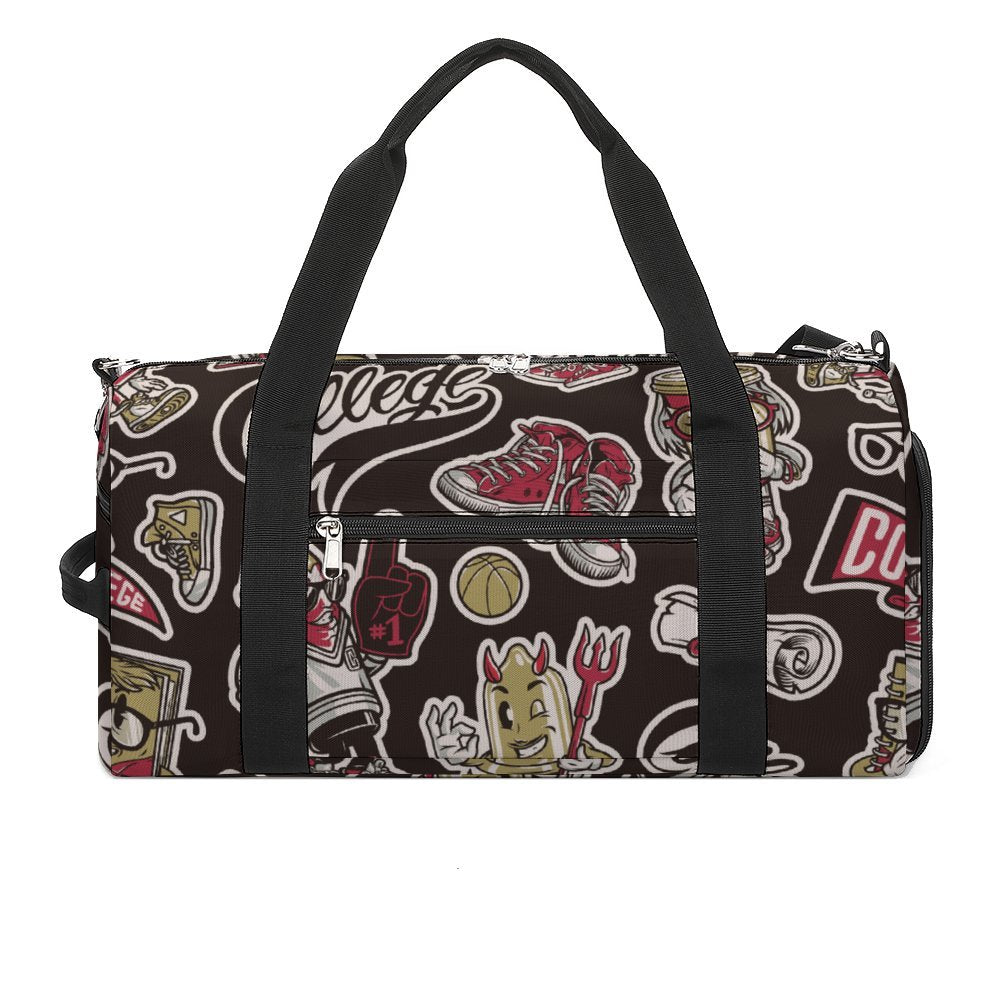 Sac de sport personnalisé avec impression, sac de sport sec et humide séparé, sac de sport, sac de sport, sac à main d'entraînement, sac à dos de yoga