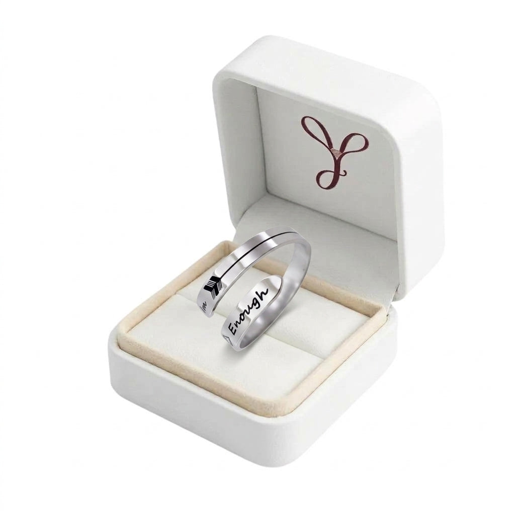 Custom Couple Name Ring gift box view custom jewelry