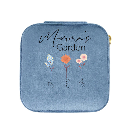 Mother's Garden-Custom Birth Flower Jewelry Box for Mom