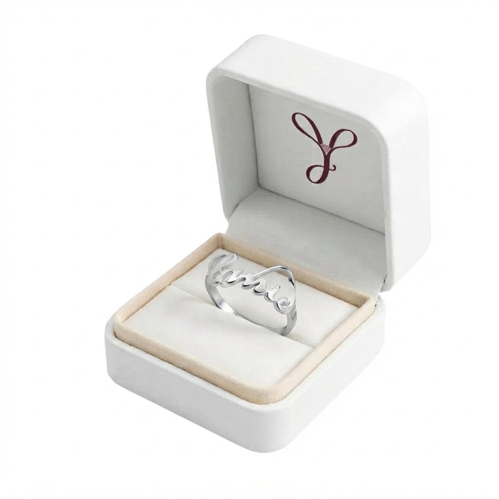 Custom script name ring gift view