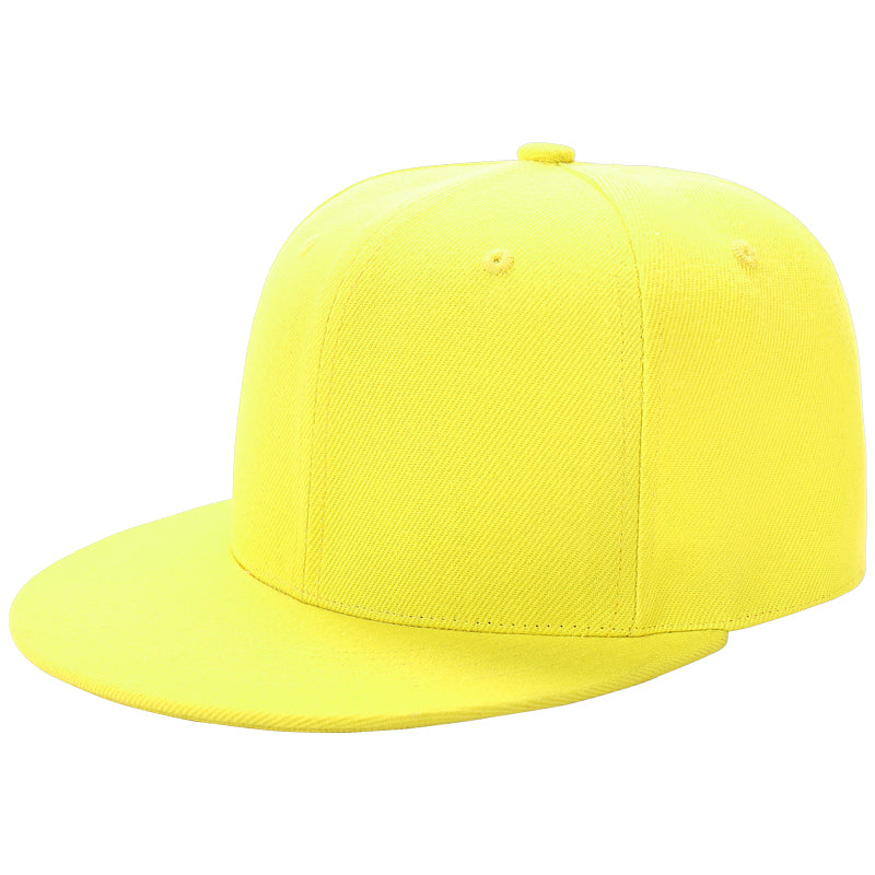 Custom Snapback Baseball Hat Cap Hip Hop Style Flat Bill Blank Solid Color Adjustable Size
