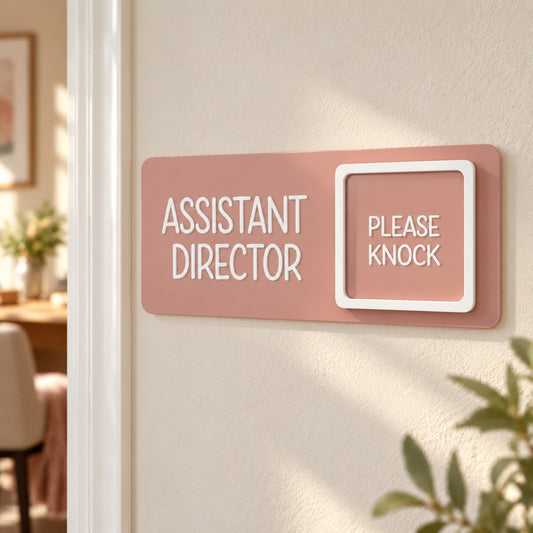 Personalized Office Signs with Custom Status Tags