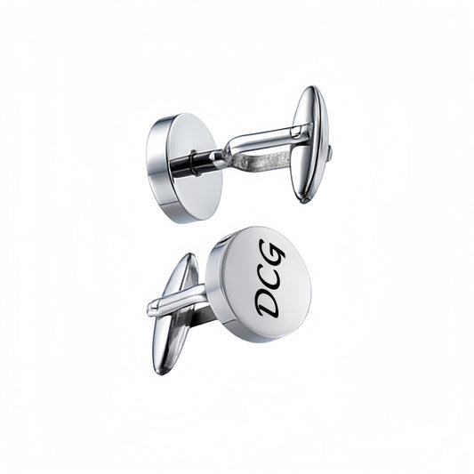 Personalized Cufflinks for Men, Stainless Steel Initial Cufflinks Custom Initial Letter Name Casual Business Wedding Mens Cufflinks