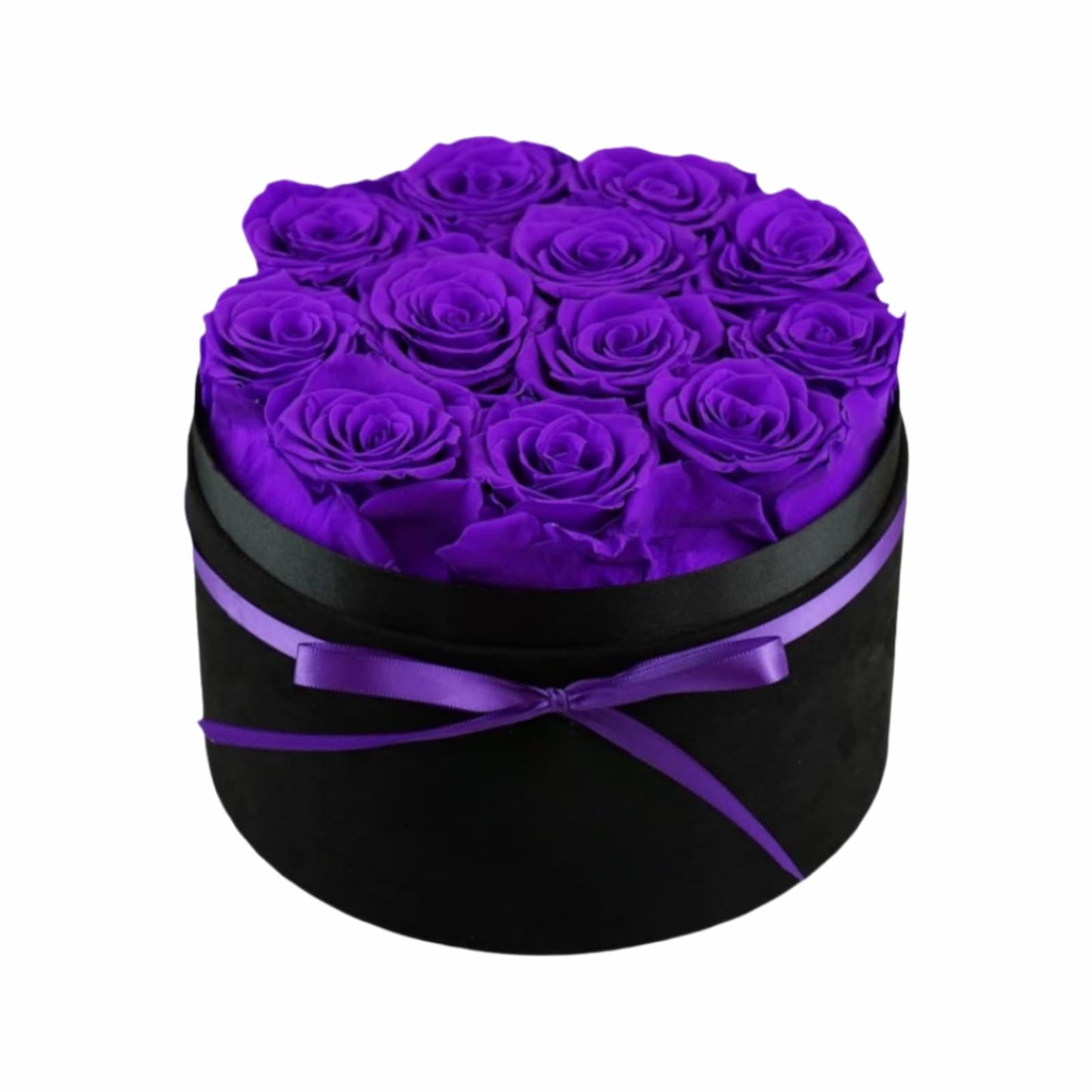 Forever Flowers,12 Roses In A Box，Real Preserved Roses，Birthday Gift For Women