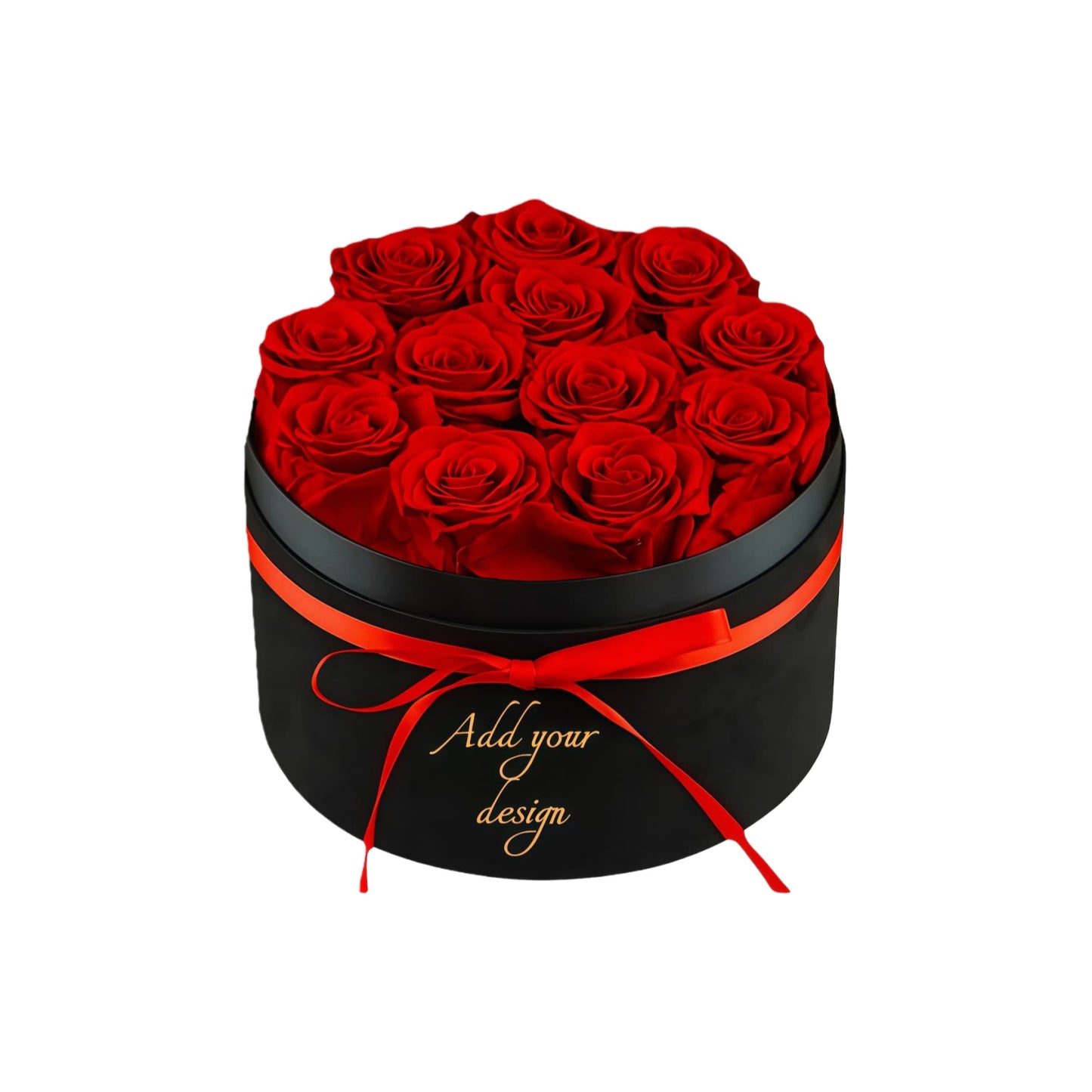 Forever Flowers,12 Roses In A Box，Real Preserved Roses，Birthday Gift For Women