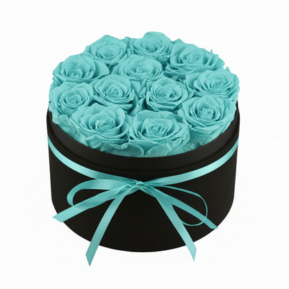 Forever Flowers,12 Roses In A Box，Real Preserved Roses，Birthday Gift For Women