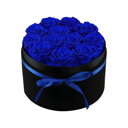 Fleurs éternelles, 12 roses dans une boîte, véritables roses préservées, cadeau d'anniversaire pour femme, fête des mères, Saint-Valentin, Noël