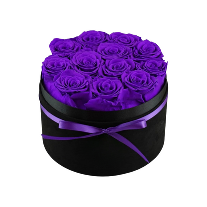 Fleurs éternelles, 12 roses dans une boîte, véritables roses préservées, cadeau d'anniversaire pour femme, fête des mères, Saint-Valentin, Noël