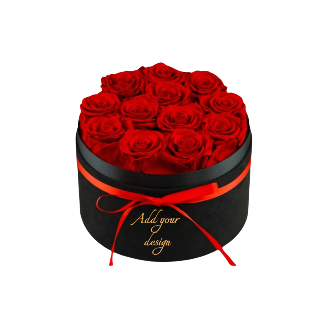 Fleurs éternelles, 12 roses dans une boîte, véritables roses préservées, cadeau d'anniversaire pour femme, fête des mères, Saint-Valentin, Noël