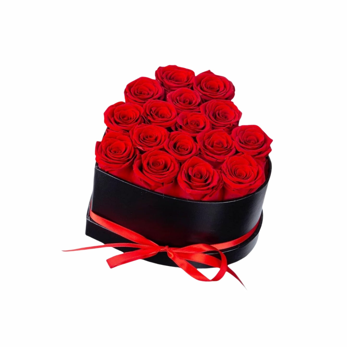 Personalized Preserved Roses Heart Box - Forever Flowers Gift for Her