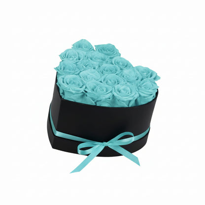 Personalized Preserved Roses Heart Box - Forever Flowers Gift for Her