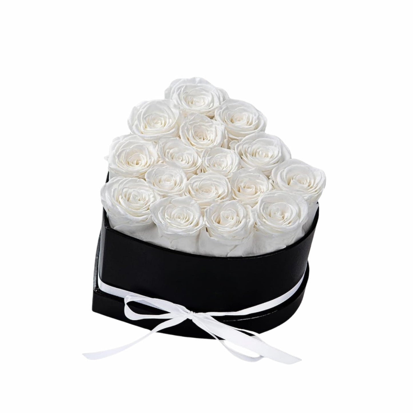 Personalized Preserved Roses Heart Box - Forever Flowers Gift for Her