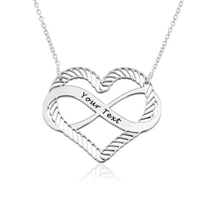 Personalized Heart Necklace for Women Engraved Name Custom Mothers Necklaces Customized Pendant Necklace Gifts