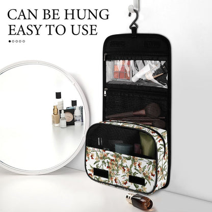 Trousse de toilette personnalisée, sac de voyage avec crochet de suspension, trousse de maquillage résistante à l'eau