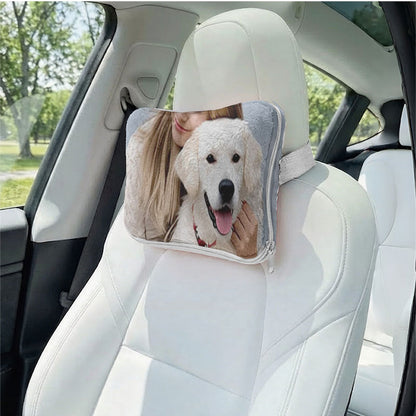 Pet loss blanket folds into a zipper memorial pillow