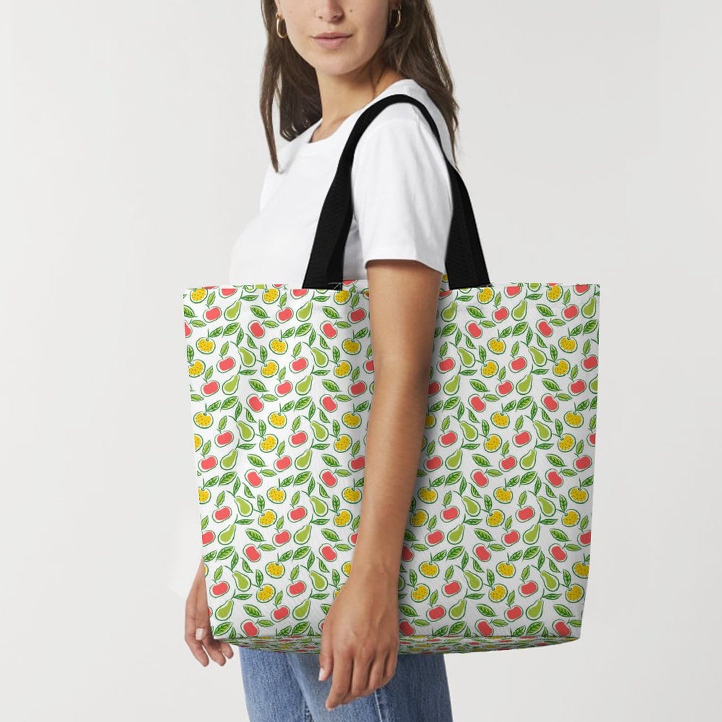 Custom Print Super Strong Large Tote Bag, Reusable Grocery Shopping Bags,  DIY Your Creative Designs