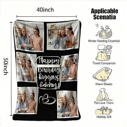 40x50 inch custom photo blanket and its usage scenarios.