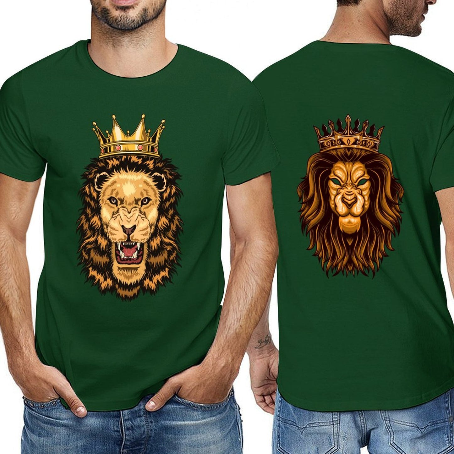 Custom T Shirt for Men, Add Your Image to Front and Back Printing, Customized T Shirts Design Your Own