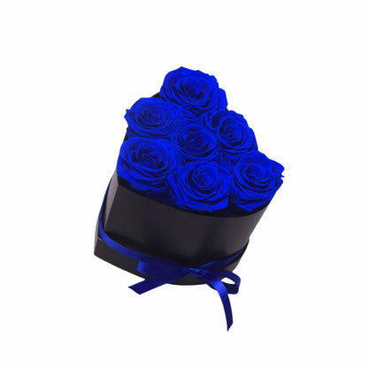 Personalized Preserved Roses Heart Box - Forever Flowers Gift for Her