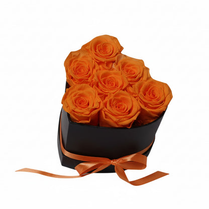 Personalized Preserved Roses Heart Box - Forever Flowers Gift for Her