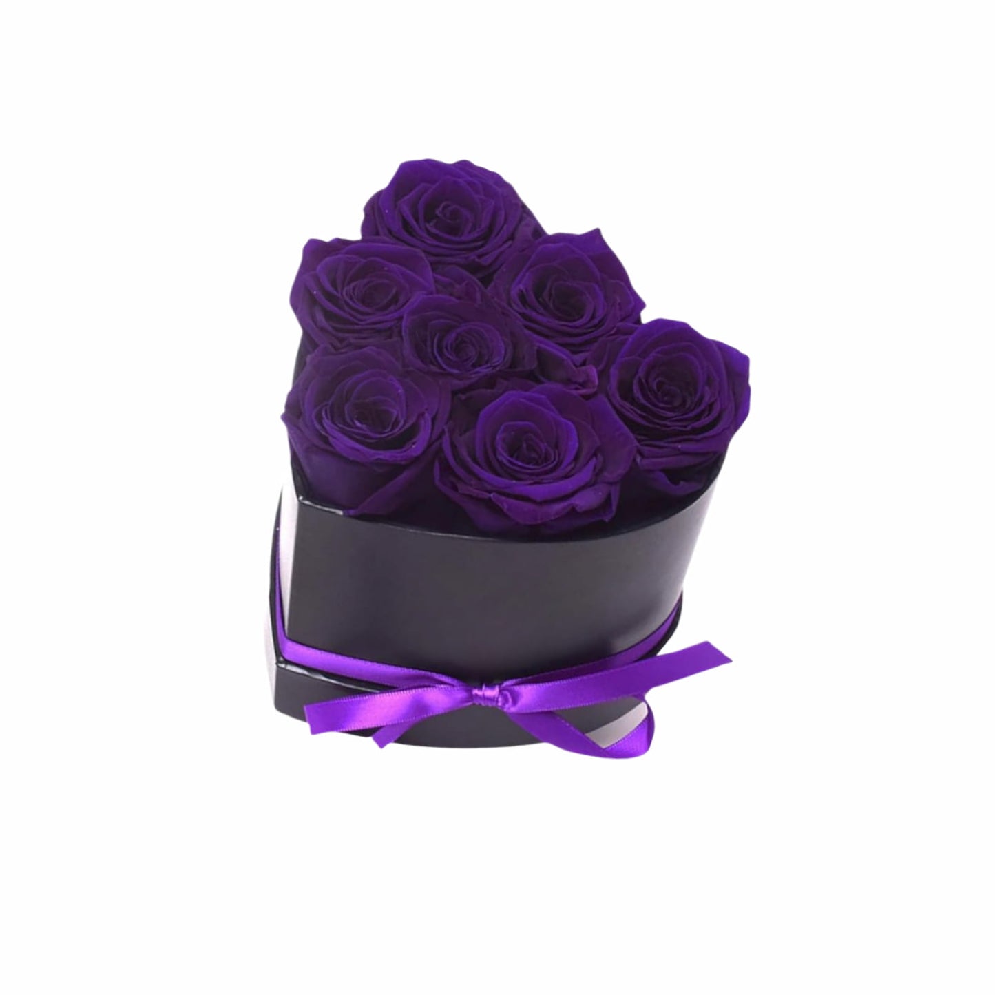 Personalized Preserved Roses Heart Box - Forever Flowers Gift for Her