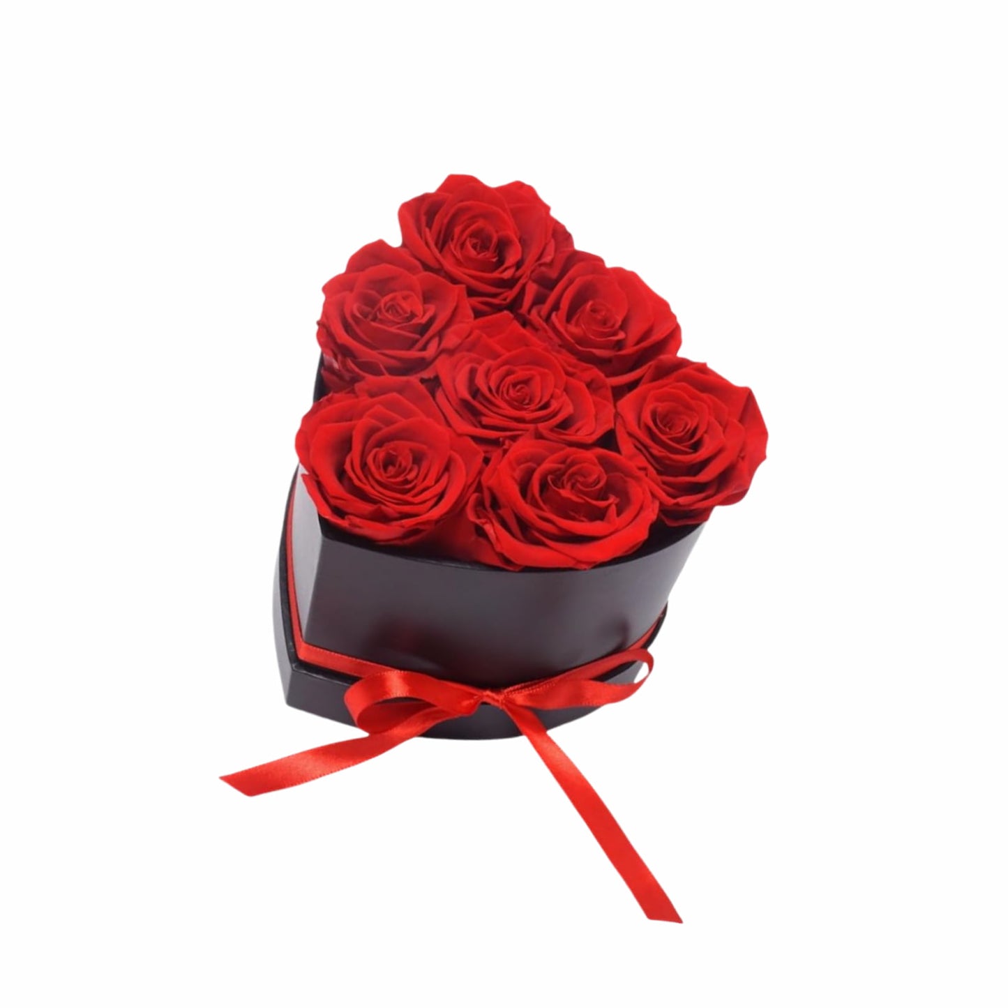 Personalized Preserved Roses Heart Box - Forever Flowers Gift for Her