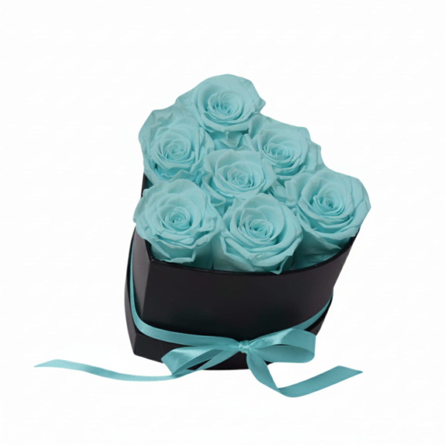 Personalized Preserved Roses Heart Box - Forever Flowers Gift for Her