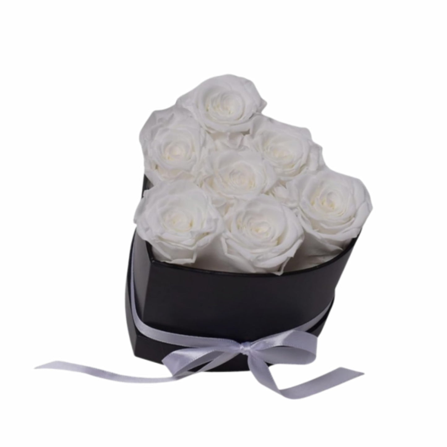 Personalized Preserved Roses Heart Box - Forever Flowers Gift for Her