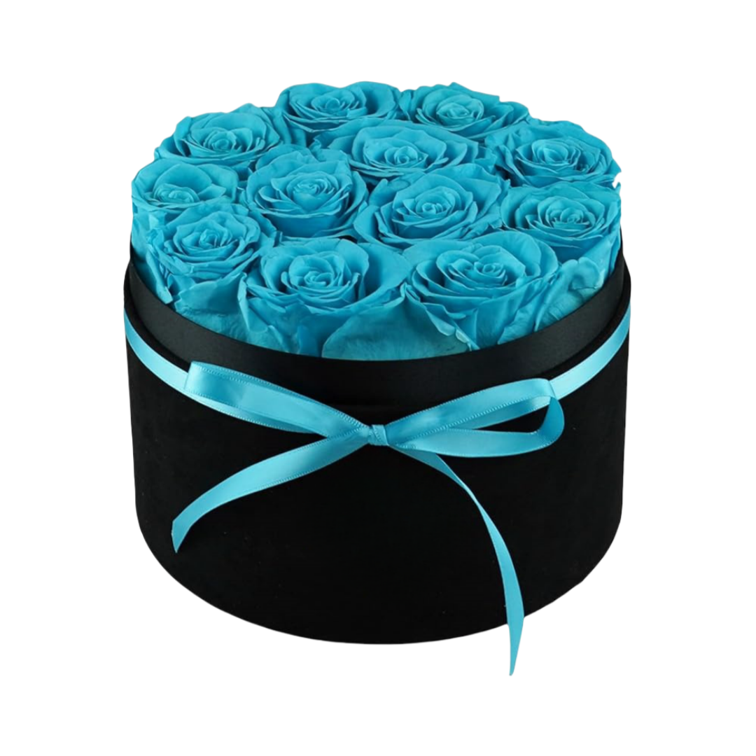 Fleurs éternelles, 12 roses dans une boîte, véritables roses préservées, cadeau d'anniversaire pour femme, fête des mères, Saint-Valentin, Noël