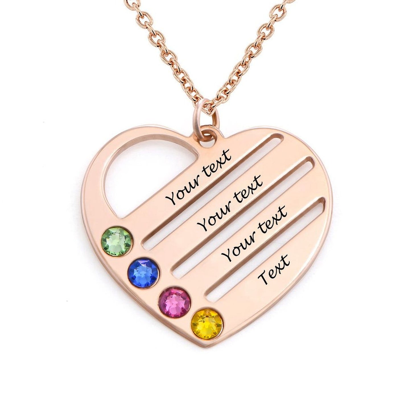 Personalized 925 Sterling Silver Mother Necklace with Birthstones Women's Promise Necklace Engraved Names Family Anniversary Jewelry for Grandma