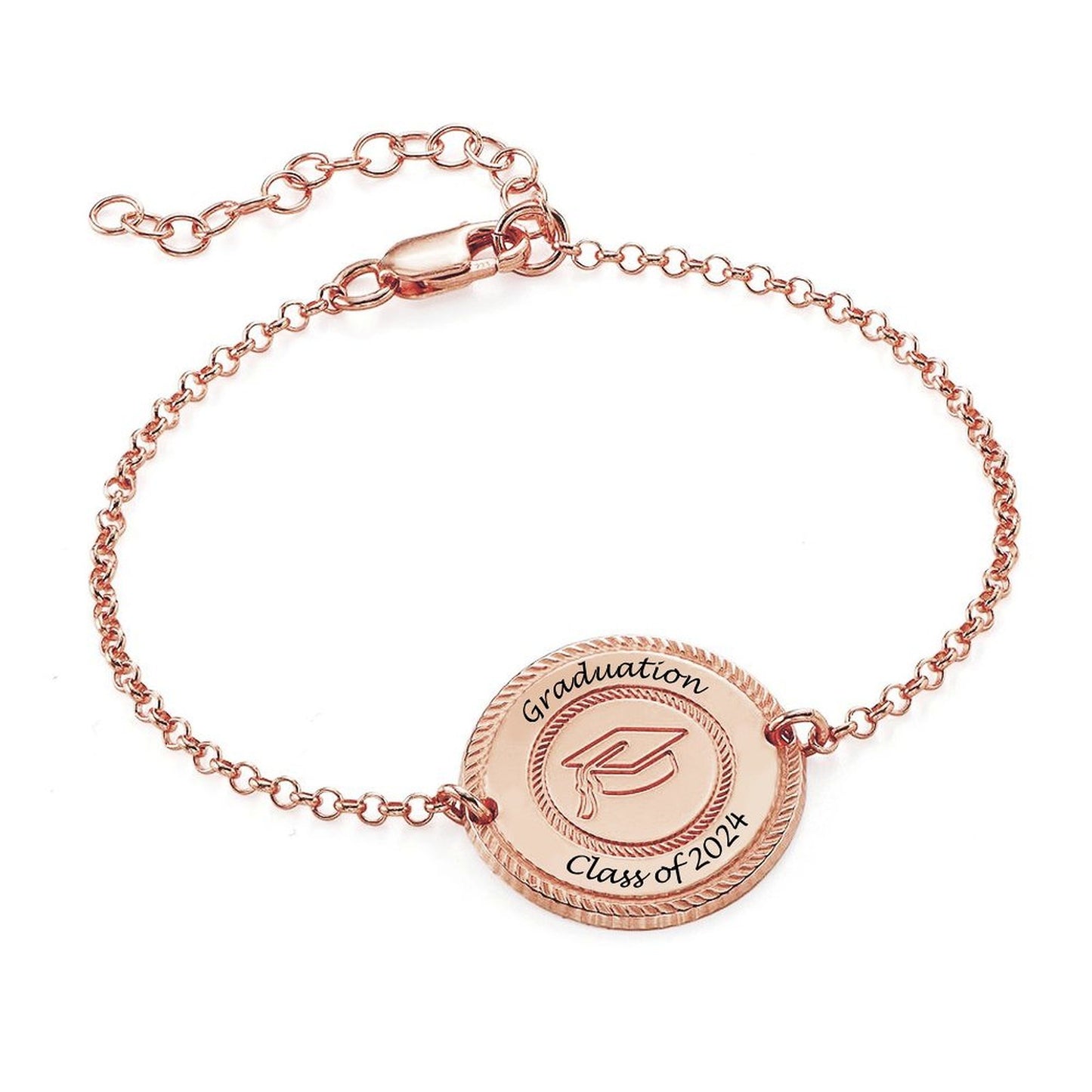 Personalized Graduation Gifts for Her Bracelet,Inspirational Bangle Graduation Bracelet College Graduation Gifts for Her 2024