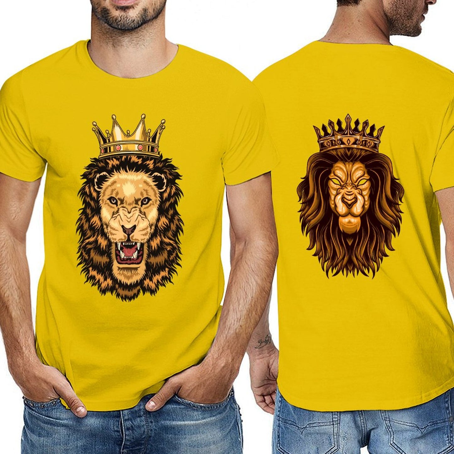 Custom T Shirt for Men, Add Your Image to Front and Back Printing, Customized T Shirts Design Your Own