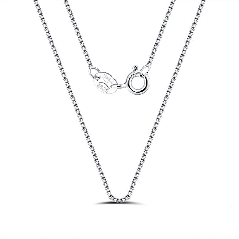 Custom Nameplate Necklace in Multiple Fonts - 925 Sterling Silver