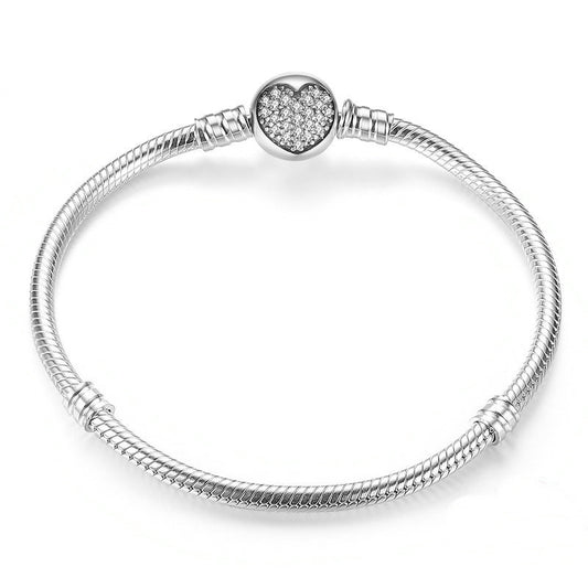 Custom Sterling Silver Photo Charm for Bracelet - Personalized Mother's Day Gift from Daughter & Son