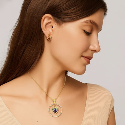 Custom Photo Heart Pendant Necklace,Personalized Picture Jewelry