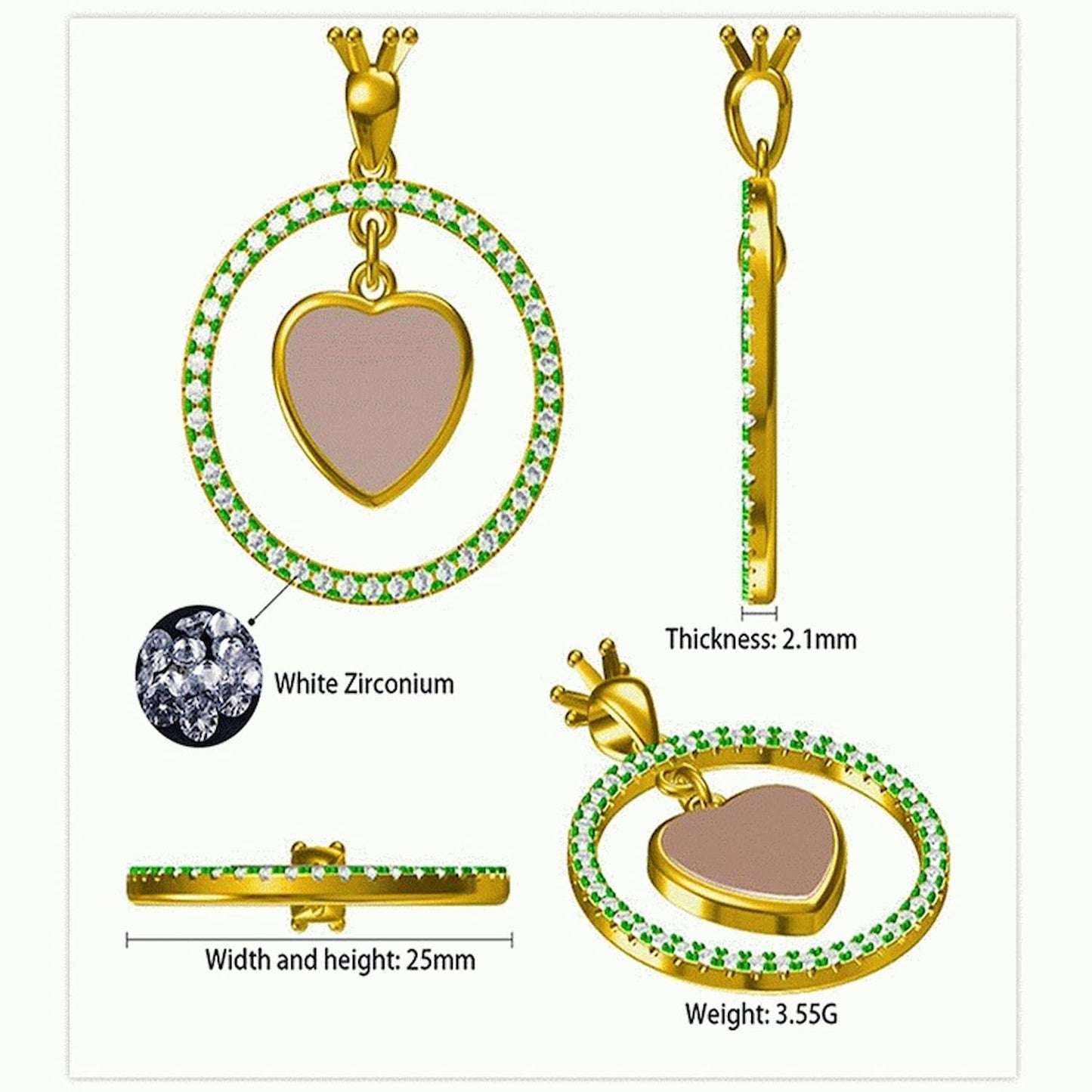 Custom Photo Heart Pendant Necklace,Personalized Picture Jewelry