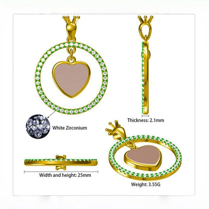 Custom Photo Heart Pendant Necklace,Personalized Picture Jewelry