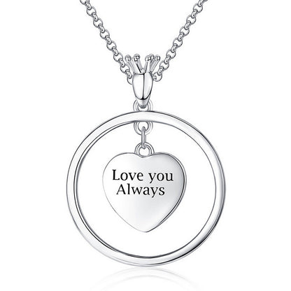 Custom Photo Heart Pendant Necklace,Personalized Picture Jewelry