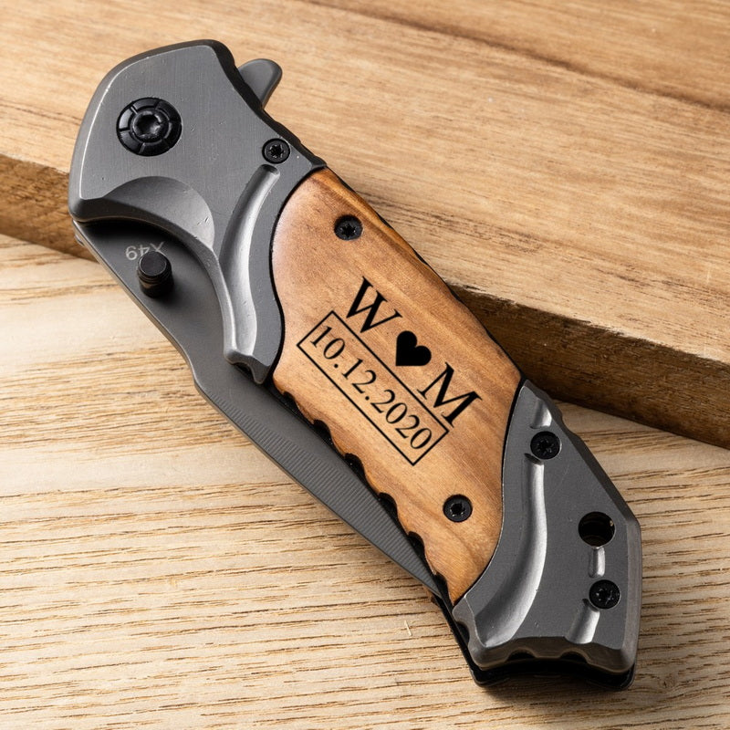 Personalized Engraved Pocket Knife – Custom Gift for Men
