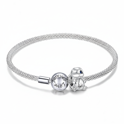 Custom Sterling Silver Easter Bunny Charm Bracelet