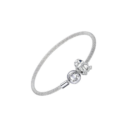 Custom Sterling Silver Easter Bunny Charm Bracelet