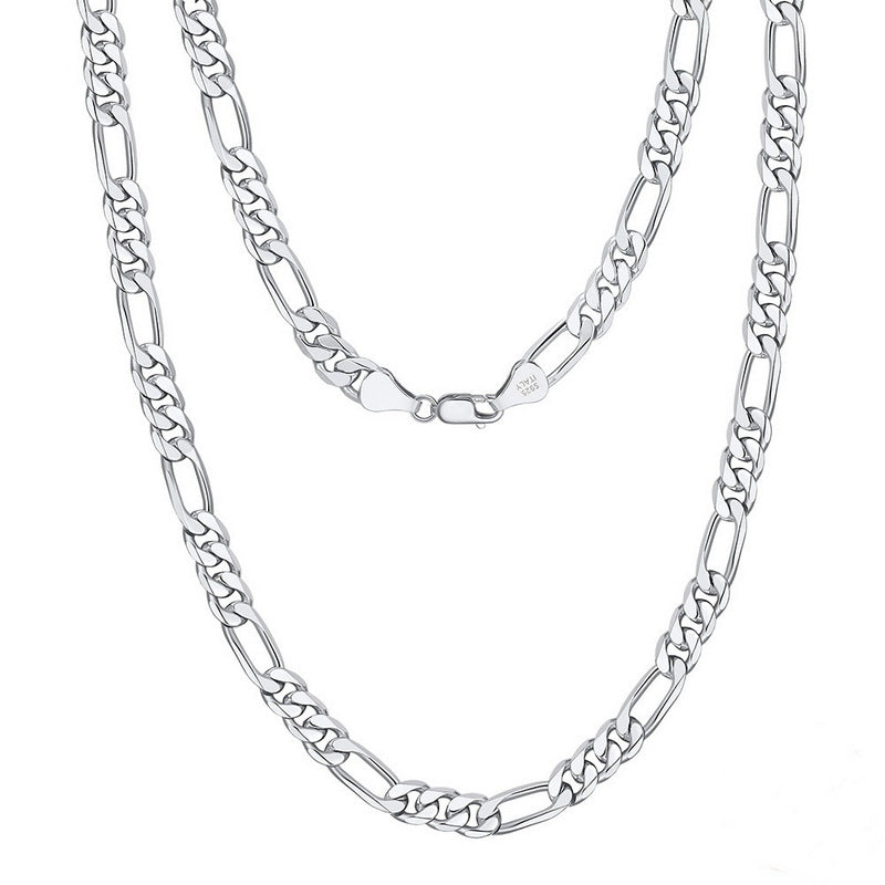 Custom Nameplate Necklace in Multiple Fonts - 925 Sterling Silver